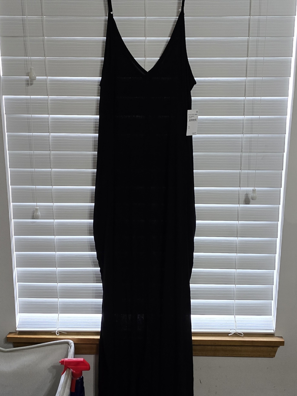 lovestitch Black V-Neck Spaghetti Strap Maxi Dress - Picture 2 of 5